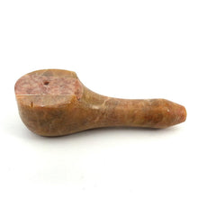 Load image into Gallery viewer, Hand Crafted Orange Stone Pipe
