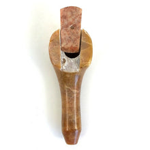 Load image into Gallery viewer, Hand Crafted Orange Stone Pipe
