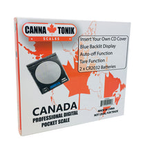 Load image into Gallery viewer, Black Canada Double Digit Cannatonik Digital Scale
