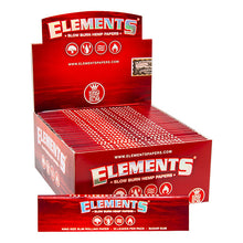 Load image into Gallery viewer, Elements Red Slow Burning Hemp Papers King Size
