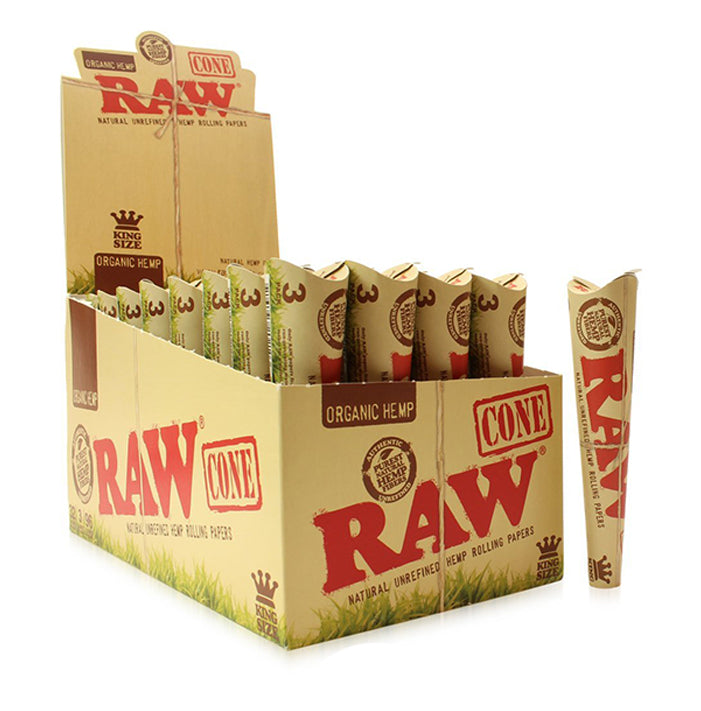 Raw Organic Cone King Size 32 Packs Per Box