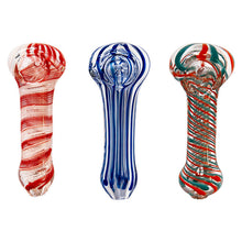 Load image into Gallery viewer, Multi Color Inside Out Glass Smoking Pipe 3 Inches
