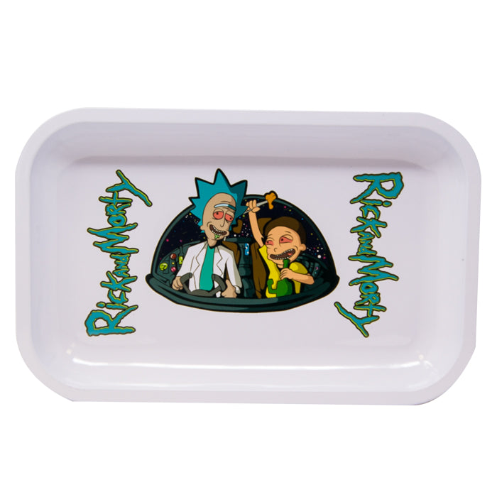 Spaceship Rick And Morty Rolling Tray Large