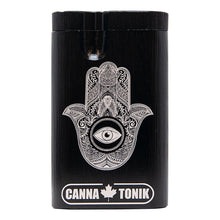 Load image into Gallery viewer, Black Hamsa Aluminium Dugout 3 Inches
