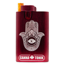 Load image into Gallery viewer, Red Hamsa Aluminium Dugout 3 Inches
