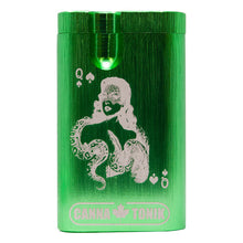 Load image into Gallery viewer, Green Snakelady Aluminium Dugout 3 Inches
