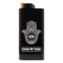 Load image into Gallery viewer, Black Hamsa Aluminium Dugout 4 Inches
