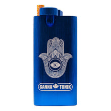 Load image into Gallery viewer, Blue Hamsa Aluminium Dugout 4 Inches
