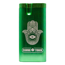 Load image into Gallery viewer, Green Hamsa Aluminium Dugout 4 Inches
