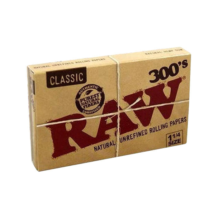 Raw Classic 300's Unrefined Rolling Paper 1.25