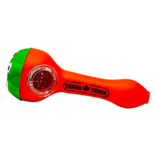 Load image into Gallery viewer, Cannatonik Frog Silicone Orange Hand Pipe
