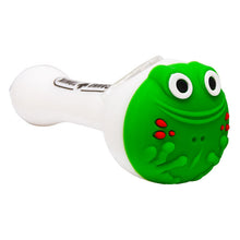 Load image into Gallery viewer, Cannatonik Frog Silicone White Hand Pipe
