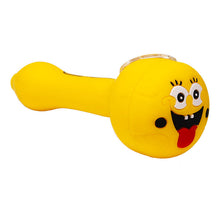 Load image into Gallery viewer, Cannatonik Spongebob Silicone Yellow Hand Pipe
