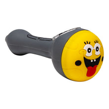 Load image into Gallery viewer, Cannatonik Spongebob Silicone Grey Hand Pipe
