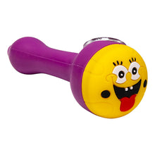 Load image into Gallery viewer, Cannatonik Spongebob Silicone Purple Hand Pipe
