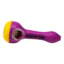 Load image into Gallery viewer, Cannatonik Spongebob Silicone Purple Hand Pipe
