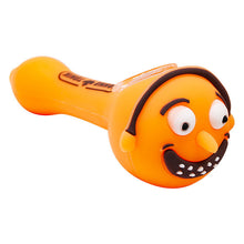 Load image into Gallery viewer, Cannatonik Morty Silicone Orange Smoking Pipes
