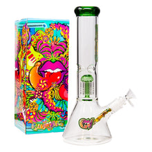 Load image into Gallery viewer, Ganjavibes Tree Percolator Green Glass Bong 12 Inches
