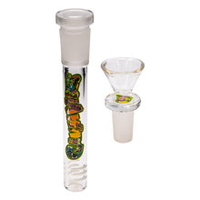 Load image into Gallery viewer, Ganjavibes Tree Percolator Green Glass Bong 12 Inches
