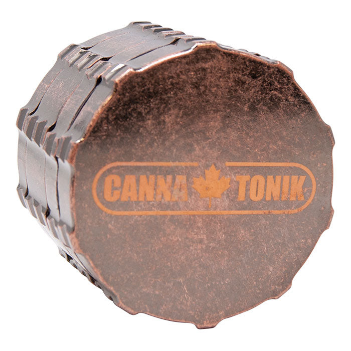 Red Bronze Cannatonik Aluminium Grinder With Grip 63mm