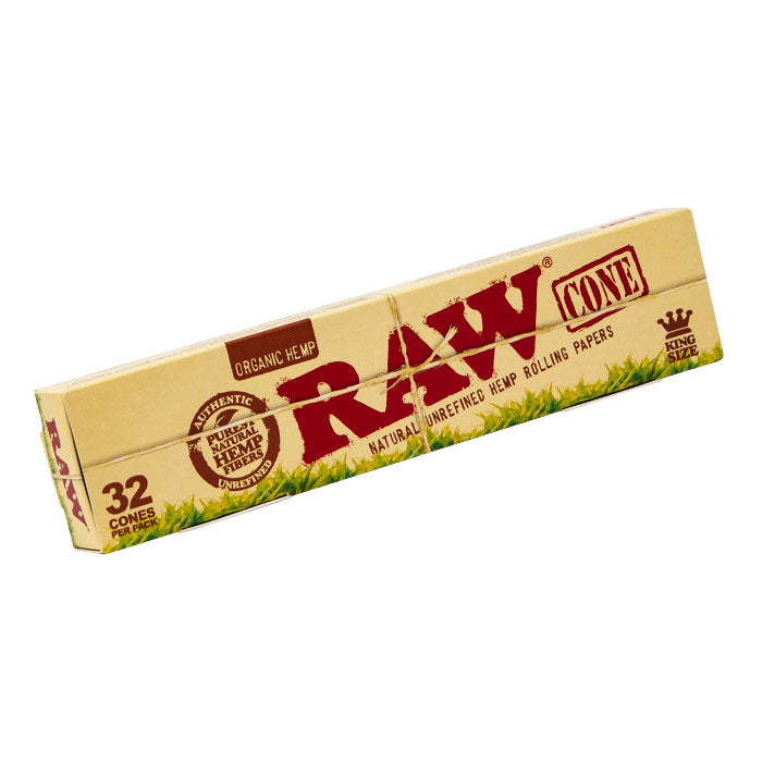 Raw Organic Natural Unrefined Pre Rolled Cones KingSize pack 32