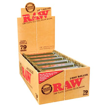 Load image into Gallery viewer, RAW HEMP PLASTIC CIGARETTE ROLLING MACHINE 79MM 12 PER DISPLAY
