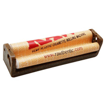 Load image into Gallery viewer, RAW HEMP PLASTIC CIGARETTE ROLLING MACHINE 79MM 12 PER DISPLAY
