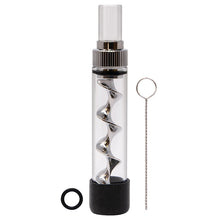 Load image into Gallery viewer, Silver V12 Mini Twisty Glass Blunt Pipe
