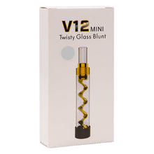 Load image into Gallery viewer, Silver V12 Mini Twisty Glass Blunt Pipe
