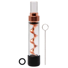 Load image into Gallery viewer, Rose Gold V12 Mini Twisty Glass Blunt Pipe
