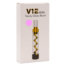 Load image into Gallery viewer, Rose Gold V12 Mini Twisty Glass Blunt Pipe
