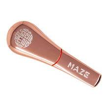 Load image into Gallery viewer, Rose Gold Maze Magnetic Slider Pipe 4 inches
