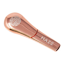 Load image into Gallery viewer, Rose Gold Maze Magnetic Slider Pipe 4 inches
