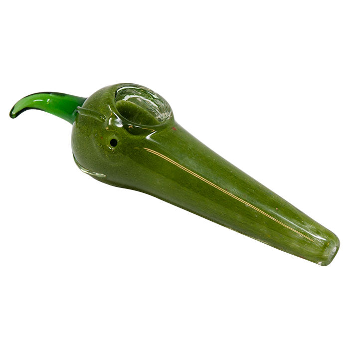 Green Chili Glass Pipe 5 Inches