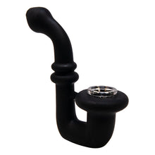 Load image into Gallery viewer, Cannatonik Silicone Black Purple Sexophone Pipe
