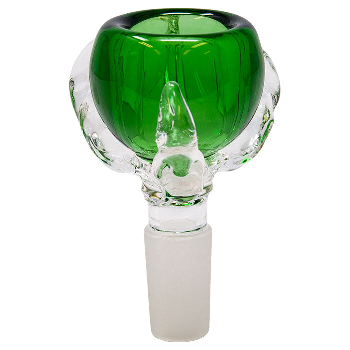 Green Hold in Paw Glass Bowl 14mm