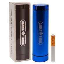 Load image into Gallery viewer, Cannatonik 3 In 1 Blue Grinder Dugout Stash
