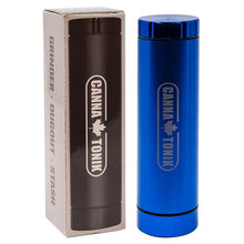 Load image into Gallery viewer, Cannatonik 3 In 1 Blue Grinder Dugout Stash
