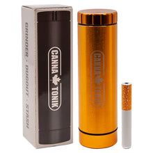 Load image into Gallery viewer, Cannatonik 3 In 1 Gold Grinder Dugout Stash
