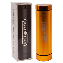 Load image into Gallery viewer, Cannatonik 3 In 1 Gold Grinder Dugout Stash
