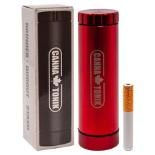 Load image into Gallery viewer, Cannatonik 3 In 1 Red Grinder Dugout Stash
