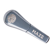 Load image into Gallery viewer, Silver Maze Magnetic Slider Pipe 4 inches
