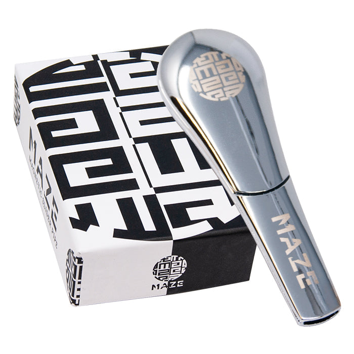 Silver Maze Magnetic Slider Pipe 4 inches