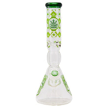 Load image into Gallery viewer, Crown Glass  14 Inches Green Canada 420 Bong
