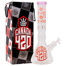 Load image into Gallery viewer, Crown Glass  14 Inches Pink Canada 420 Bong
