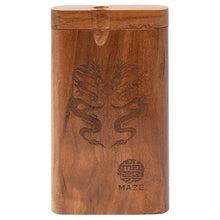 Load image into Gallery viewer, Maze Double Dragon Teak Wood Dugout
