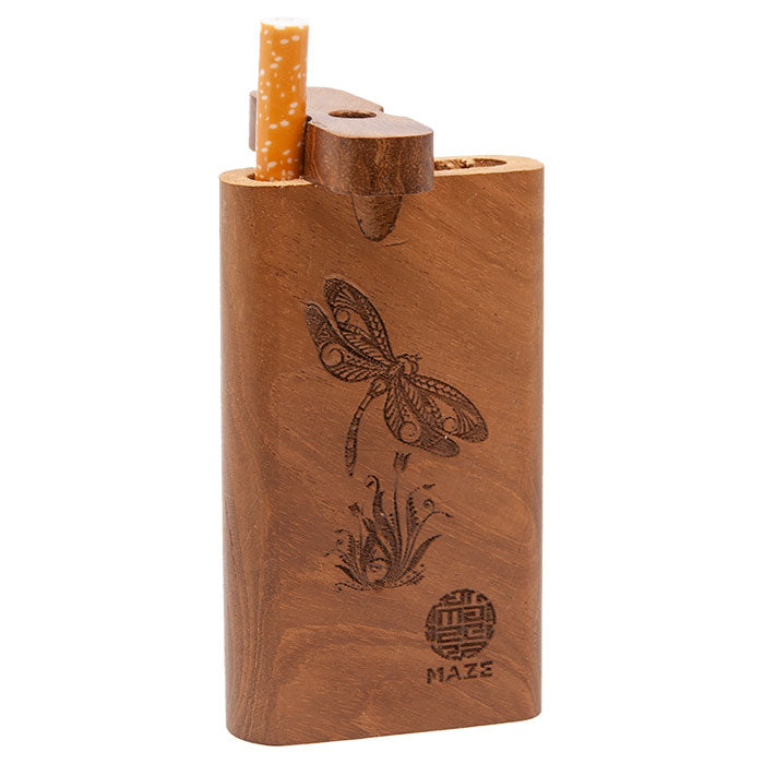 Maze Curvy Dragon Fly Teak Wood Dugout