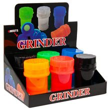 Load image into Gallery viewer, Assorted Color 4 Part Plastic Grinder Display Of 6
