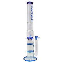 Load image into Gallery viewer, Blue Maple Glass Double Honey Comb Bong With Splash Guard
