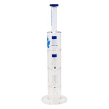 Load image into Gallery viewer, Blue Maple Glass Bong With Triple Tire Perc 18 Inches
